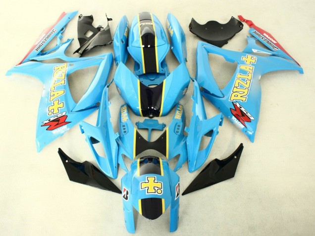 Carenados Moto Suzuki GSXR 600/750 2006-2007 - Azul Claro Negro Amarillo Rizla Fabricantes