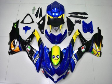 Carenados Moto Suzuki GSXR 600/750 2008-2010 - Azul Amarillo Tiburón Fabricantes