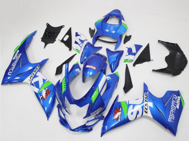 Carenados Moto Suzuki GSXR 600/750 2011-2024 - Azul Blanco Verde Fabricantes