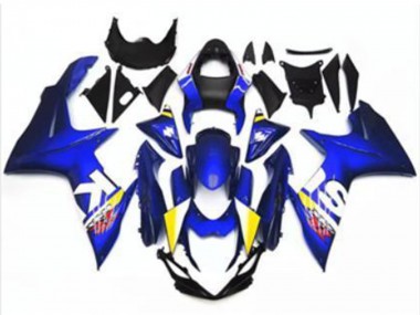 Carenado Moto Suzuki GSXR 600/750 2011-2024 - Azul Blanco Fabricantes