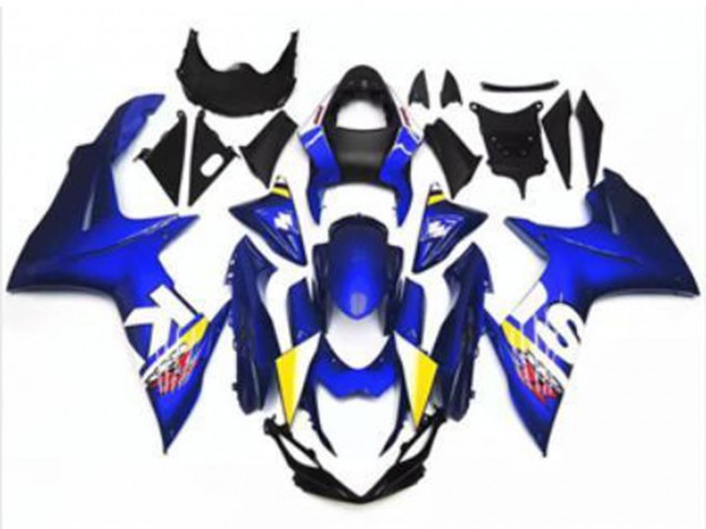 Carenado Moto Suzuki GSXR 600/750 2011-2024 - Azul Blanco Fabricantes