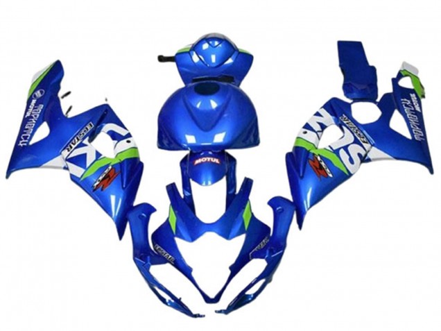 Carenados Moto Suzuki GSXR 1000 2005-2006 - Azul Verde Blanco Motul Fabricantes