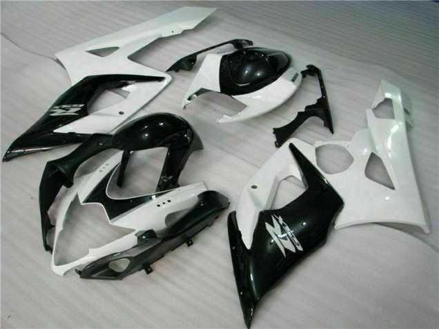 Carenados Moto Suzuki GSXR 1000 2005-2006 - Blanco Negro Brillante Fabricantes