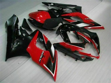 Carenados Moto Suzuki GSXR 1000 2005-2006 - Rojo Negro Brillante Negro Mate Fabricantes