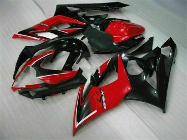 Carenados Moto Suzuki GSXR 1000 2005-2006 - Rojo Negro Brillante Negro Mate Fabricantes