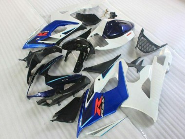 Kits Carenado Moto Suzuki GSXR 1000 2005-2006 - Blanco Azul Negro Brillante Fabricantes