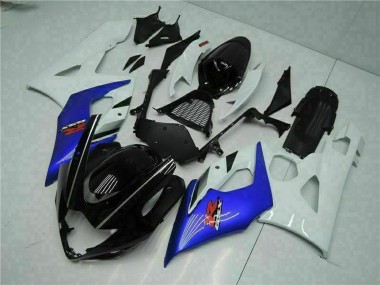 Carenado Moto Suzuki GSXR 1000 2005-2006 - Blanco Azul Negro Brillante Fabricantes