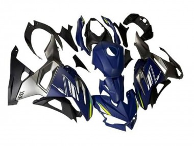 Carenados Moto Kawasaki Ninja 500 EX500R 2024-2025 - Azul Blanco Amarillo Plata Negro Fabricantes