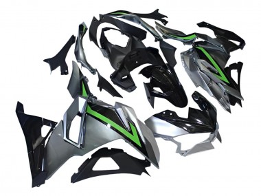 Carenados Moto Kawasaki Ninja 500 EX500R 2024-2025 - Gris Verde Negro Fabricantes