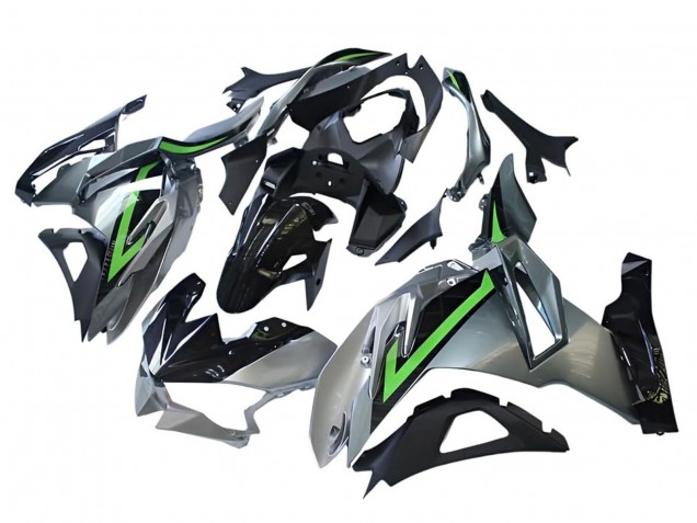 Carenados Moto Kawasaki Ninja 500 EX500R 2024-2025 - Gris Verde Negro Fabricantes