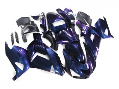 Carenados Moto Kawasaki ZX14R ZZR1400 2006-2011 - Camaleón Azul Púrpura Fabricantes