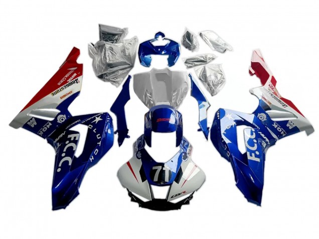 Carenados Moto Honda CBR1000RR-R 2020-2023 - Blanco Azul Rojo Fabricantes