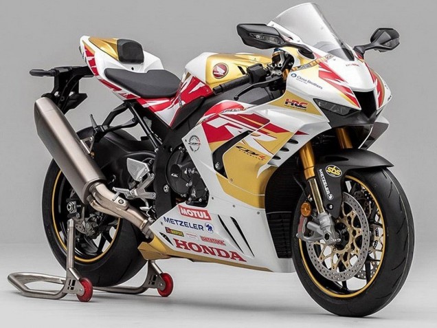 Carenado Moto Honda CBR1000RR-R 2020-2023 - Blanco Rojo Oro Motul Fabricantes