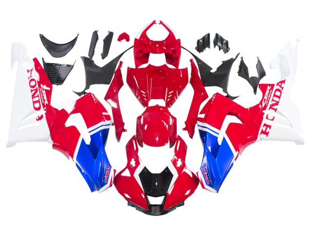 Kits Carenados Moto Honda CBR1000RR-R 2020-2023 - Blanco Rojo Azul HRC Fabricantes