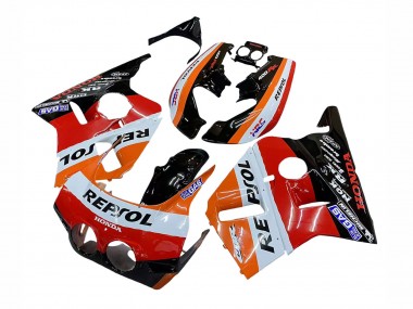 Carenados Moto Honda CBR400RR NC23 1987-1989 - Naranja Blanco Rojo Negro Brillante Repsol HRC Fabricantes