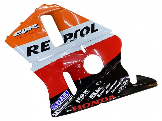 Carenados Moto Honda CBR400RR NC23 1987-1989 - Naranja Blanco Rojo Negro Brillante Repsol HRC Fabricantes