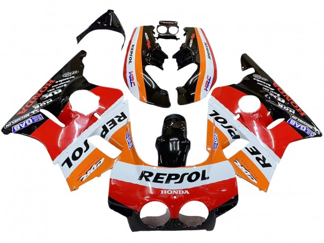 Carenados Moto Honda CBR400RR NC23 1987-1989 - Naranja Blanco Rojo Negro Brillante Repsol HRC Fabricantes