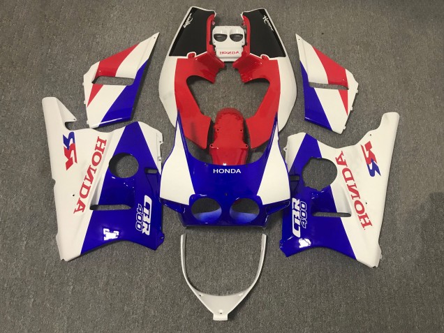 Carenado Moto Honda CBR400RR NC23 1987-1989 - Blanco Rojo Azul Fabricantes