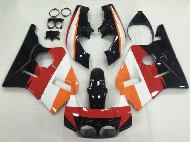 Carenados Moto Honda CBR400RR NC23 1987-1989 - Naranja Blanco Rojo Negro Brillante Fabricantes