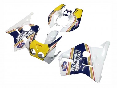 Carenados Moto Honda CBR400RR NC23 1987-1989 - Blanco Amarillo Azul Rothmans Fabricantes