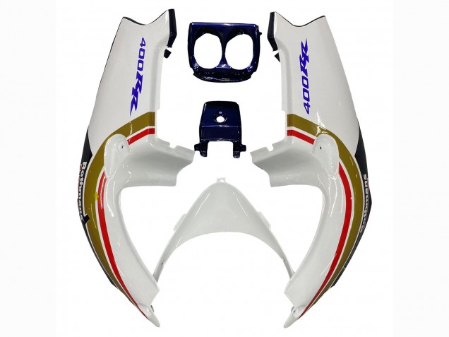 Carenados Moto Honda CBR400RR NC29 1990-1999 - Blanco Oro Rojo Azul Oscuro Rothmans Fabricantes