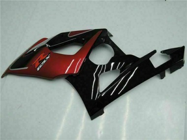 Carenados Moto Suzuki GSXR 1000 2005-2006 - Rojo Plata Negro Brillante Fabricantes