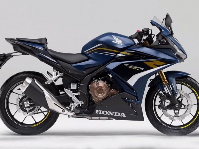 Carenados Moto Honda CBR400R 2022 - Azul Oscuro Negro Mate Fabricantes