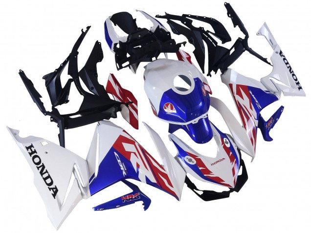 Carenado Moto Honda CBR400R 2022 - Blanco Rojo Azul Fabricantes