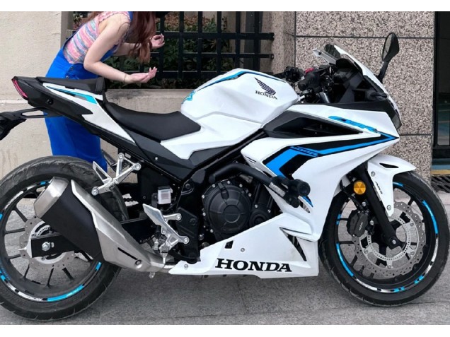 Carenados Moto Honda CBR400R 2022 - Blanco Azul Fabricantes