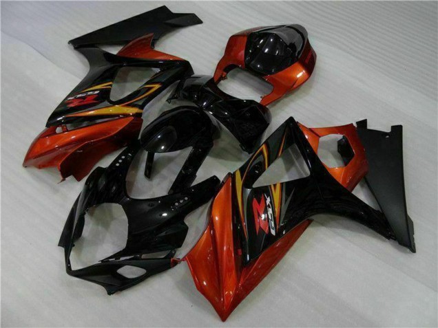 Carenados Moto Suzuki GSXR 1000 2007-2008 - Negro Naranja Fabricantes