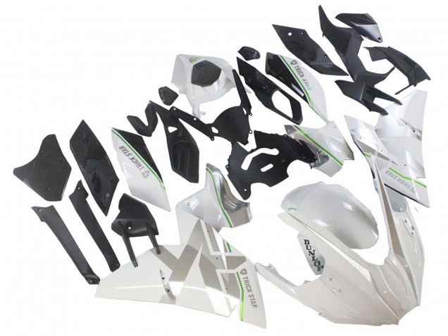 Carenados Moto Kawasaki Ninja H2 2015-2022 - Blanco Plata Verde Fabricantes