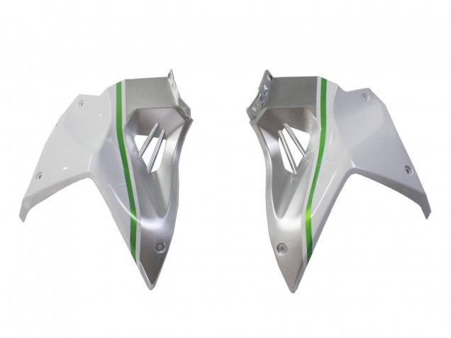 Carenados Moto Kawasaki Ninja H2 2015-2022 - Blanco Plata Verde Fabricantes
