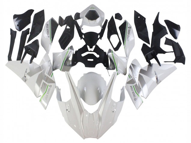 Carenados Moto Kawasaki Ninja H2 2015-2022 - Blanco Plata Verde Fabricantes