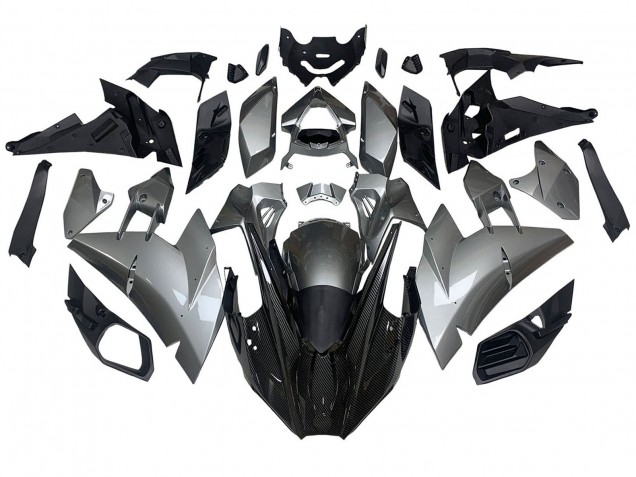 Carenados Moto Kawasaki Ninja H2 2015-2022 - Plata Negro FibraCarbono Fabricantes