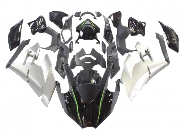 Carenados Moto Kawasaki Ninja H2 2015-2022 - Negro Plata Verde Fabricantes