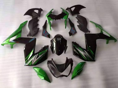 Carenados Moto Kawasaki Z250/Z300 2015-2016 - Verde Negro Blanco Fabricantes