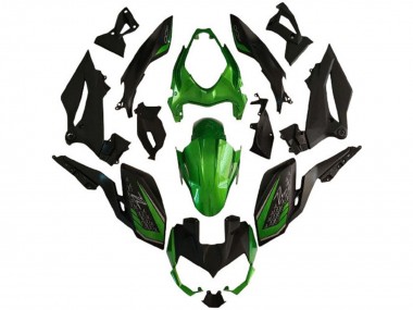Carenados Moto Kawasaki Z400 2018-2024 - Verde Negro Mate Fabricantes