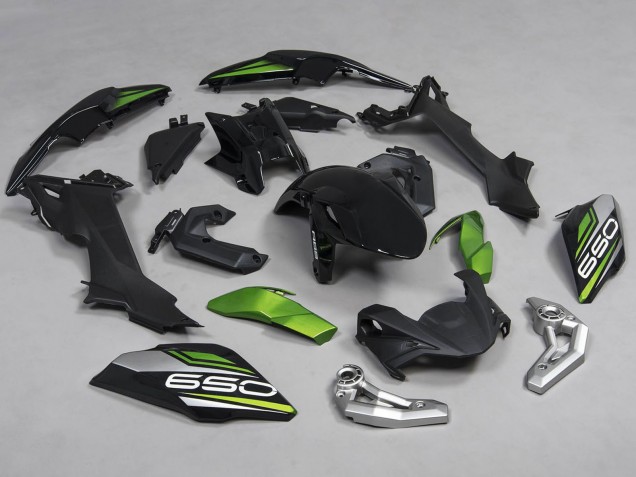 Carenados Moto Kawasaki Ninja Z650 2017-2019 - Negro Verde Plata Fabricantes