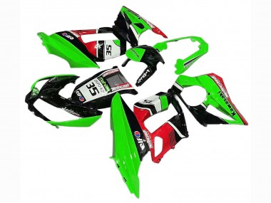 Carenados Moto Kawasaki Z1000SX 2010-2016 - Verde Rojo Negro Brillante Elf 35 Fabricantes