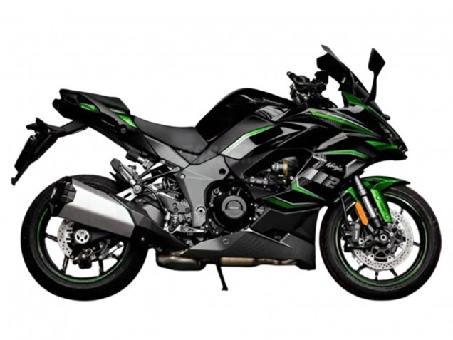 Carenado Moto Kawasaki Z1000SX 2020-2025 - Negro Verde Ninja Fabricantes