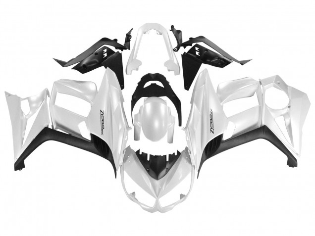 Carenados Moto Kawasaki Z1000SX 2010-2016 - Blanco Perla Negro Fabricantes