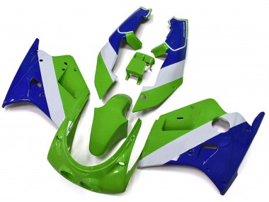 Carenados Moto Kawasaki ZXR250 1989-1990 - Verde Blanco Azul Fabricantes