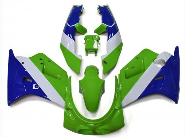 Carenados Moto Kawasaki ZXR250 1989-1990 - Verde Blanco Azul Fabricantes