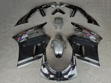 Carenados Moto Kawasaki ZXR250 1989-1990 - Negro Brillante Gris Elf Touch4 Bridgestone Fabricantes