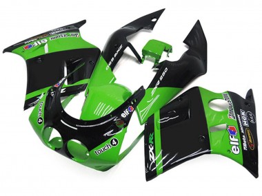 Carenados Moto Kawasaki ZXR250 1989-1990 - Verde Negro Brillante Elf Touch4 Bridgestone Fabricantes