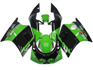 Carenados Moto Kawasaki ZXR250 1989-1990 - Verde Negro Brillante Elf Touch4 Bridgestone Fabricantes