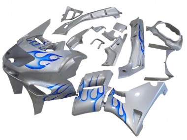 Carenados Moto Kawasaki ZZR400 1993-2007 - Blanco Azul Llama Fabricantes