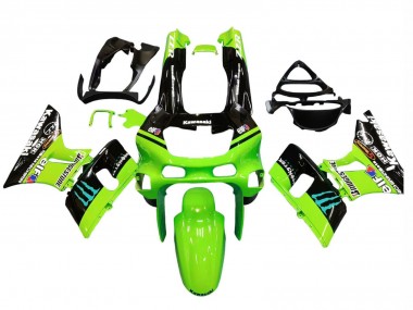 Carenados Moto Kawasaki ZZR400 1993-2007 - Verde Negro Brillante Azul Monstruo Elf Touch4 Bridgestone Fabricantes