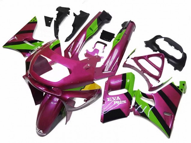 Carenados Moto Kawasaki ZZR400 1993-2007 - Rosa Profundo Verde EVA Racing Fabricantes
