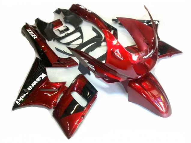 Carenados Moto Kawasaki ZZR400 1993-2007 - Rojo Negro Brillante Fabricantes